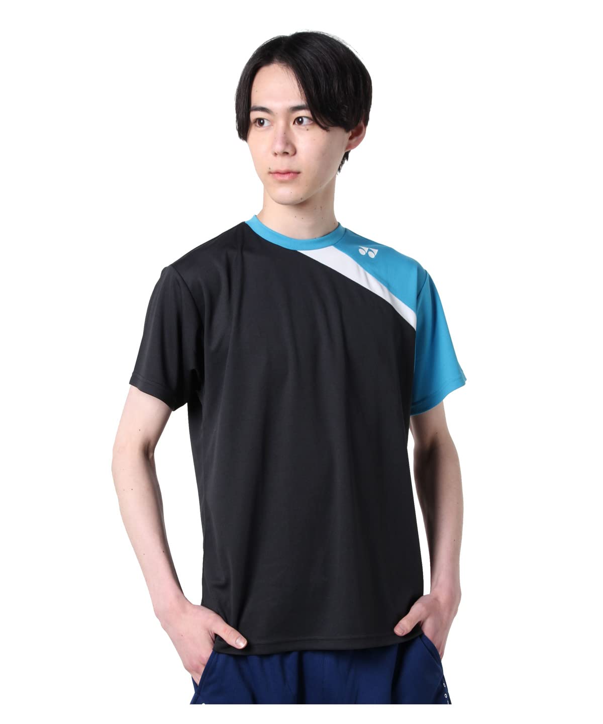 

Футболка Tennis Wear Short Limited с асимметричным логотипом на груди RWHI2201 O [Yonex], рукав, мужская футболка, 188(БК/БЛ)
