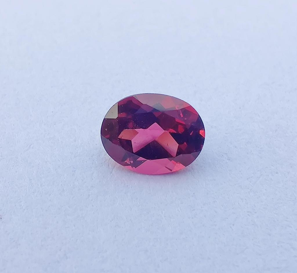 4x3 Mm Size Natural Deep Pink Rubellite Oval Cut Gemstone, 0.30 Cent Rubellite Stone For Making Ring.