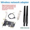 M.2 To PCI Express Wireless Adapter Converter with 6DBi 2x Antenna NGFF M.2 WiFi Bluetooth Card For Intel AX210 AX200 9260 3