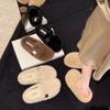 Retro Light Mouth Suede Fluffy Shoes for Women In Autumn and Winter 2025, New Fashion Outer Wear, Bag Head and Cotton Slippers