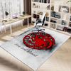 1pc Fire and Blood Office Carpet Chair Mats, Home Decor Mat | Fantasy Theme Mat | Durable Mat, Dragon DecorB09