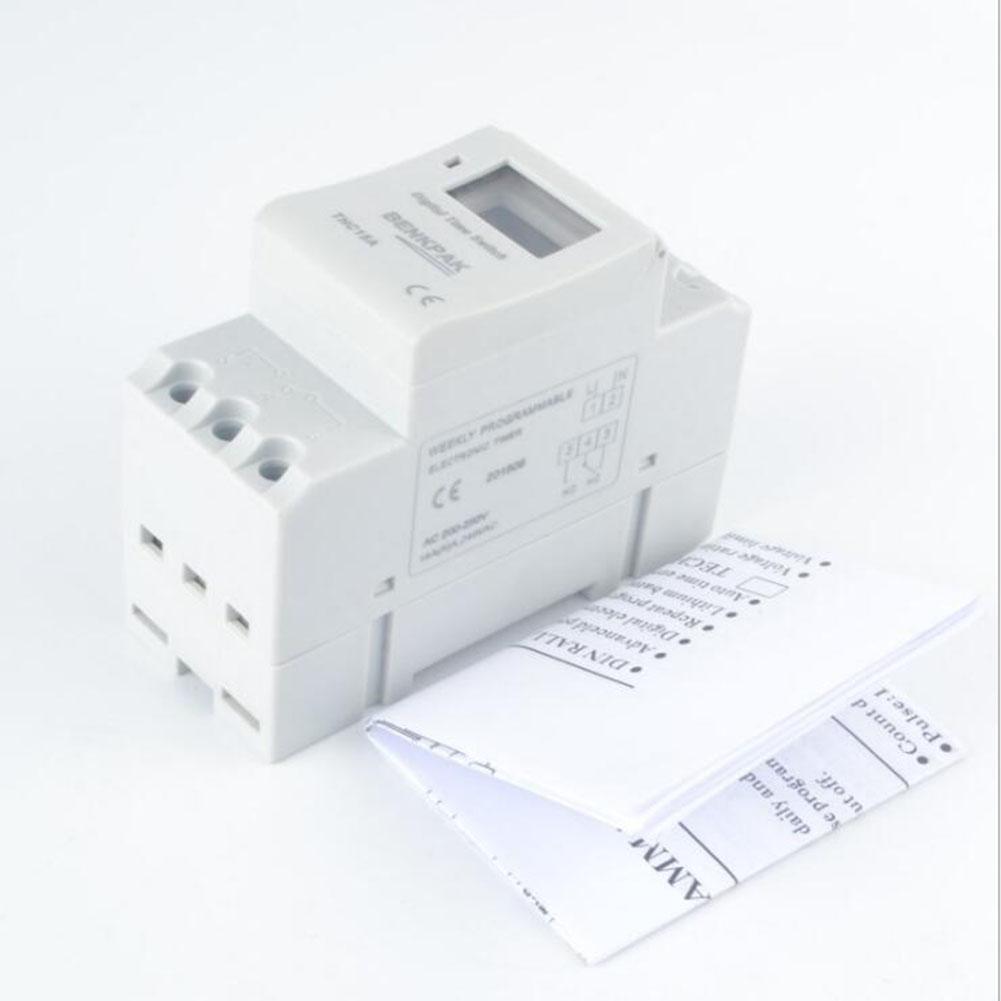 1PCS Time Relay Switch Digital LCD DIN Programmable