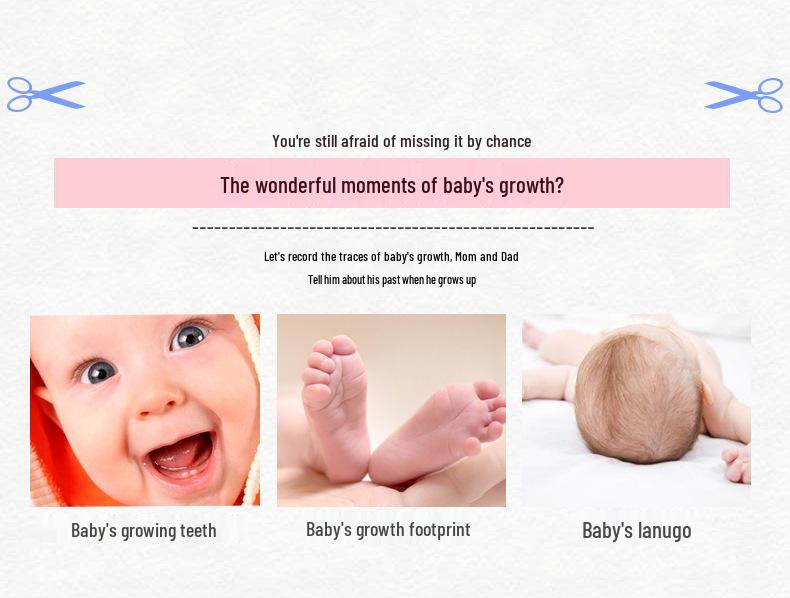 Tooth House Baby Keepsake Box: Custom Wooden Milk Teeth & Hair Photo Frame for Boys & Girls