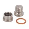 Automotive Oxygen Sensor Adapter Metal Car Accessories Electro Galvanized High Strength M12x1.25