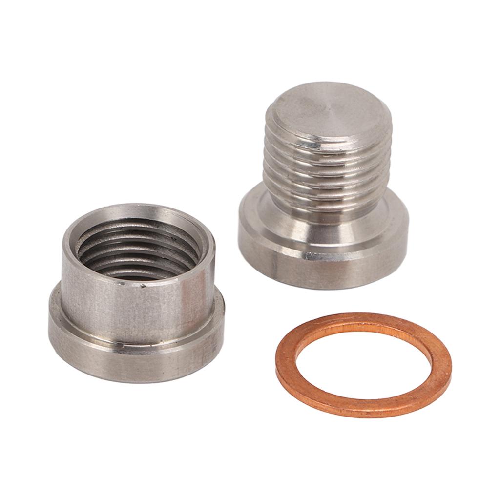 Automotive Oxygen Sensor Adapter Metal Car Accessories Electro Galvanized High Strength M12x1.25