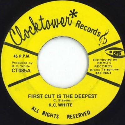 Disque 7 pouces KC WHITE / SOUL SYNDICATE - First Cut Is The Deepest / Deepest CT085 Clocktower 1974 US Reggae, Ska & Dub Occasion