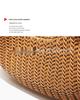 Versatile Retro Woven Straw Handbag with Metal Chain