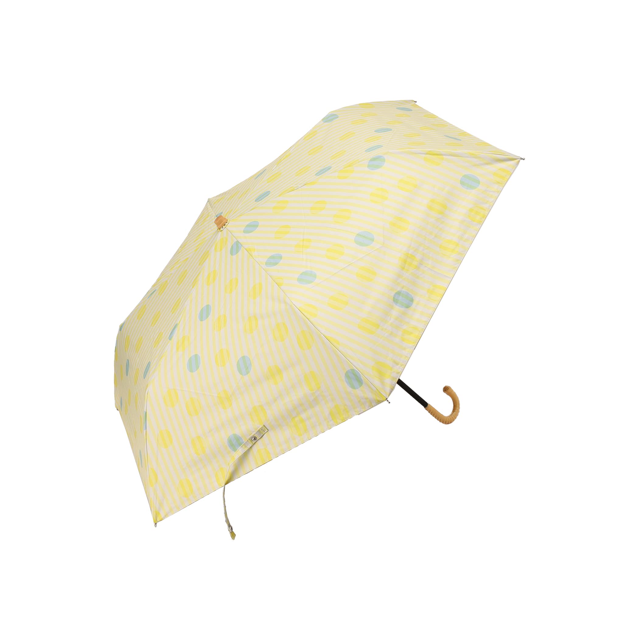 

Tea AfternoonTea LIVING Parasol HQ02 Dot Stripe Folding Umbrella for Sunny or Rainy Days Parasol Yellow [Afternoon Living]