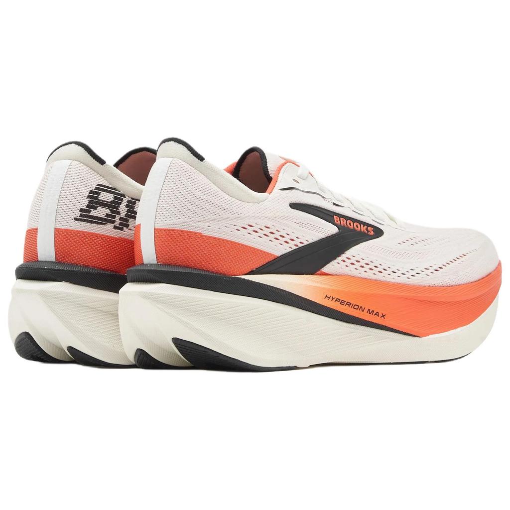 Brooks Hyperion Max 4 Professional Low-Top Running Shoes Men Sneaker White Orange 110498-1D-070