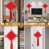 Small Red Chinese Knot Pendant: Good Luck & Wealth Fu Gourd Peace Lover’s Tassel Decoration