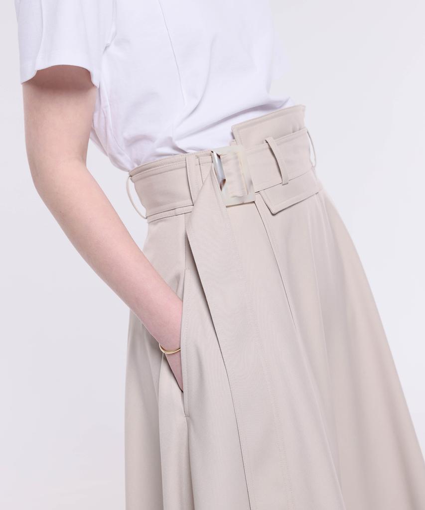 Kankeu A-Line Wrap Skirt - Beige