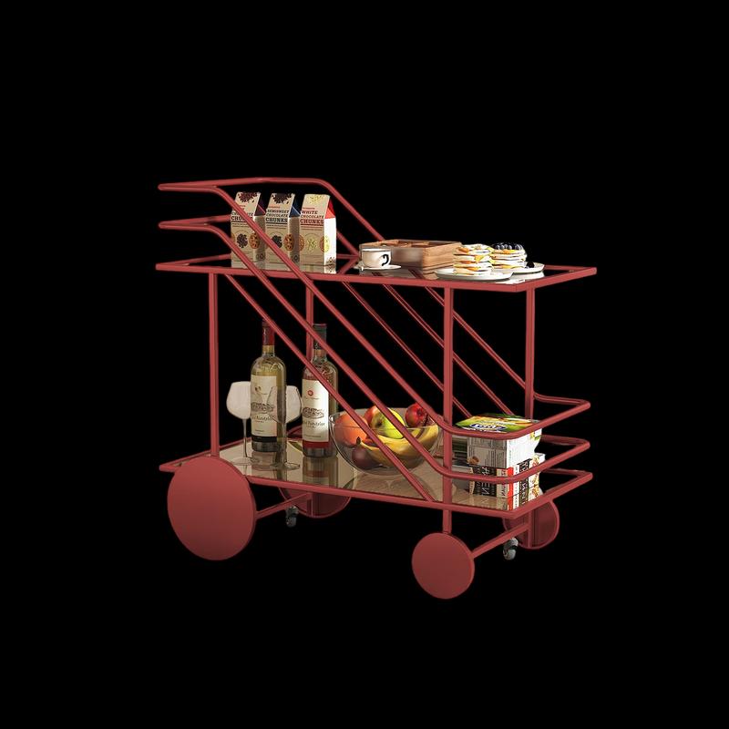 GOWKE 2-Tier Rolling Kitchen Storage Cart