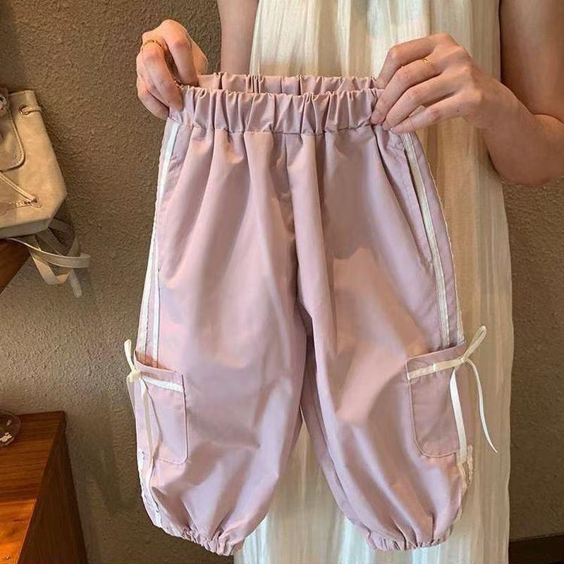 Mädchen Set im koreanischen Stil Jacke mit Schleifendetail Lässige Hose Frühlings-Kleidungsset für Kleinkinder Kleidung für Kleinkind-Mädchen Baby-Outfit-Set