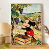 Disney 5D diamond painting set Mickey grape harvest DIY handmade diamond painting art production diamond decorative painting