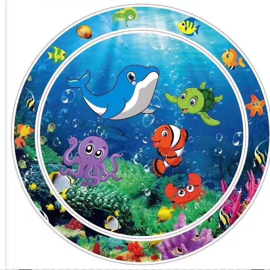 Tapis d'eau gonflable pour enfants: Jouet guide anti-chute pour l'entraînement et l'éducation à domicile