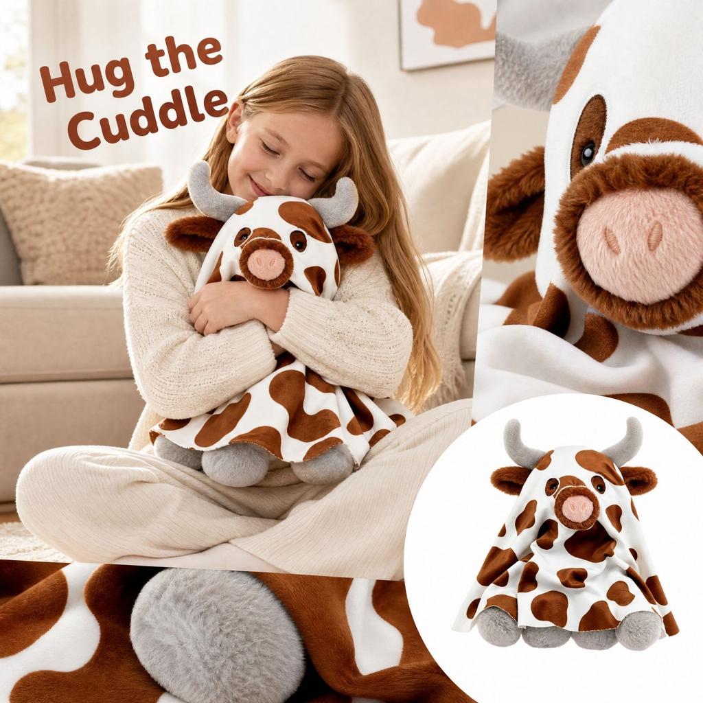 Soft Plush Stuffed Animal Toy, Cuddly Plush Doll for Home Decor, Play and Birthday Gift for Kids and Adults