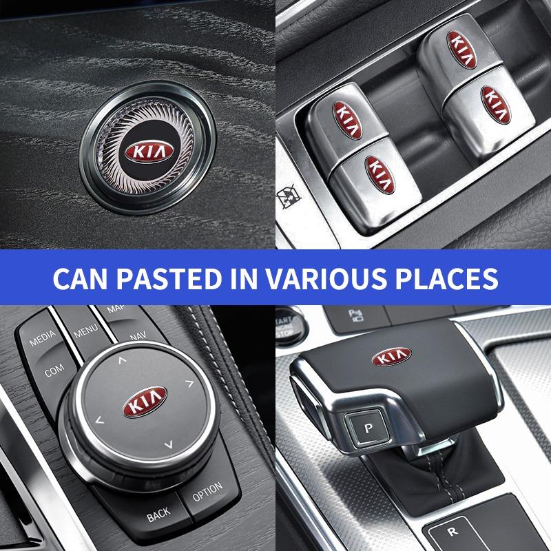Car Interior Random Stickers Car Steering Wheel Decals For Kia Ceed Sorento Sportage Niro Optima Picanto Rio Morning Forte K8