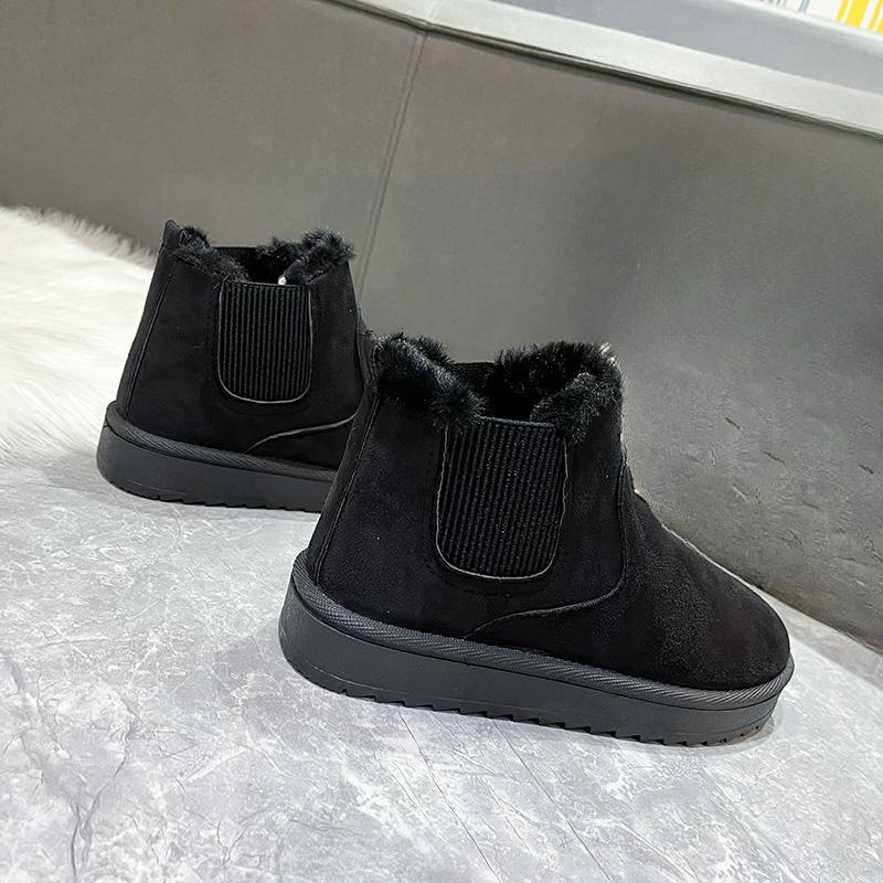 2024 Winter Women Snow Boots Plush Warm Non Slip Waterproof Ladies Flats Sneakers Casual Slip On Female Ankle Boots Botas Mujer