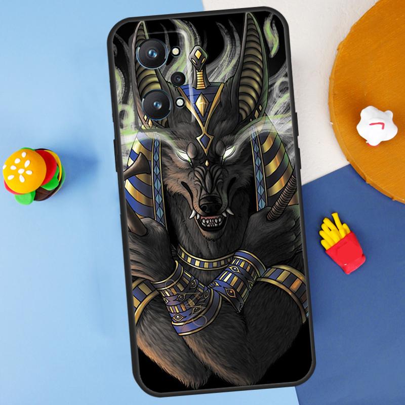 Anubis Ankh Egyptian God For Realme 11 10 12 13 14 Pro Plus GT 5 6 6T GT7 Pro C61 C53 C51 C21Y C25S C55 C67 C75 Case