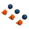 38pcs Retainer Clips Car Auto Fender Flare Blue+Orange 75495-35010 New