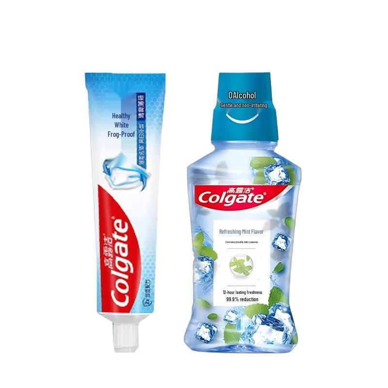 

Colgate Vitality Mint Mouthwash & Whitening Toothpaste Bundle