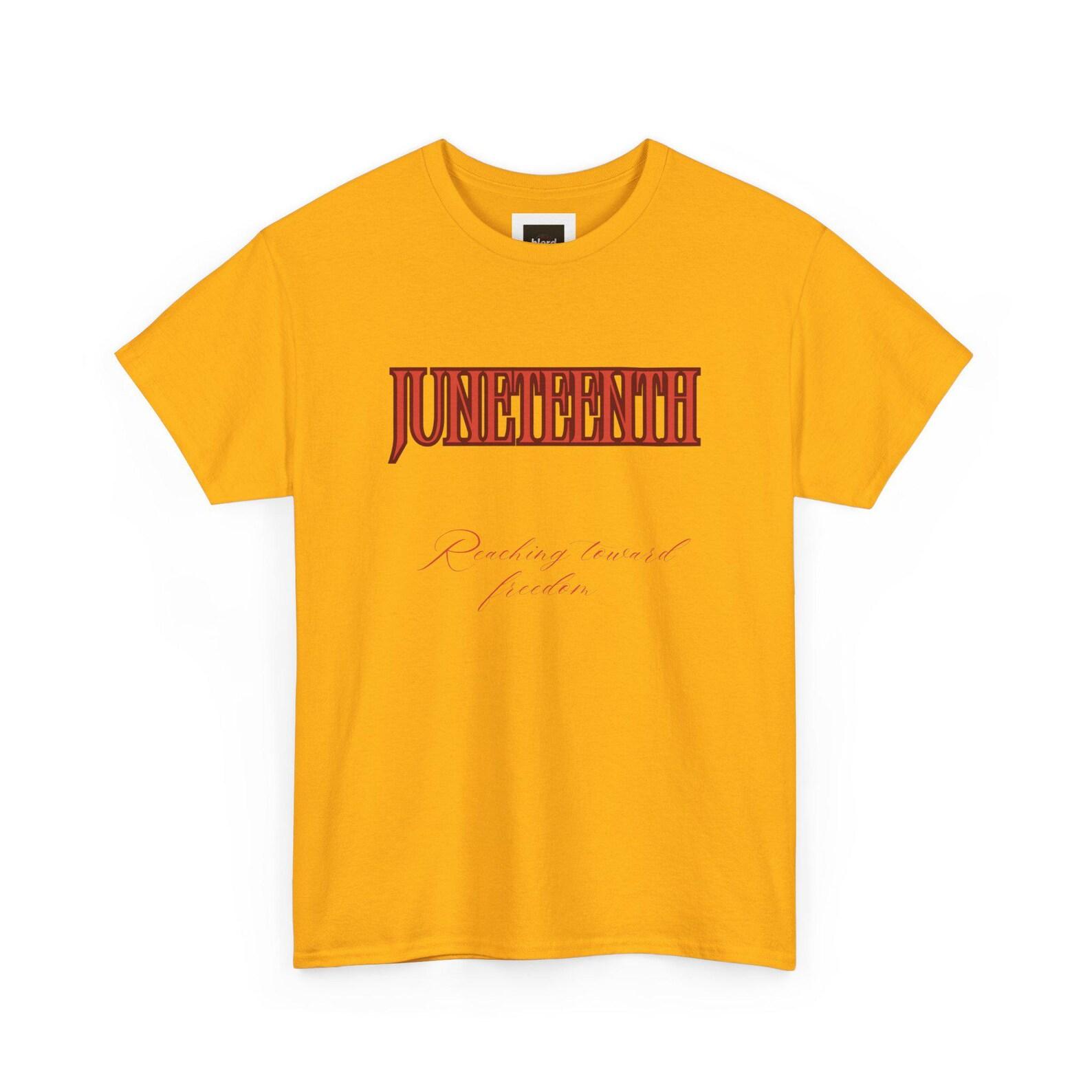 Juneteenth Script Tee | Juneteenth Pride graphic t-shirt L