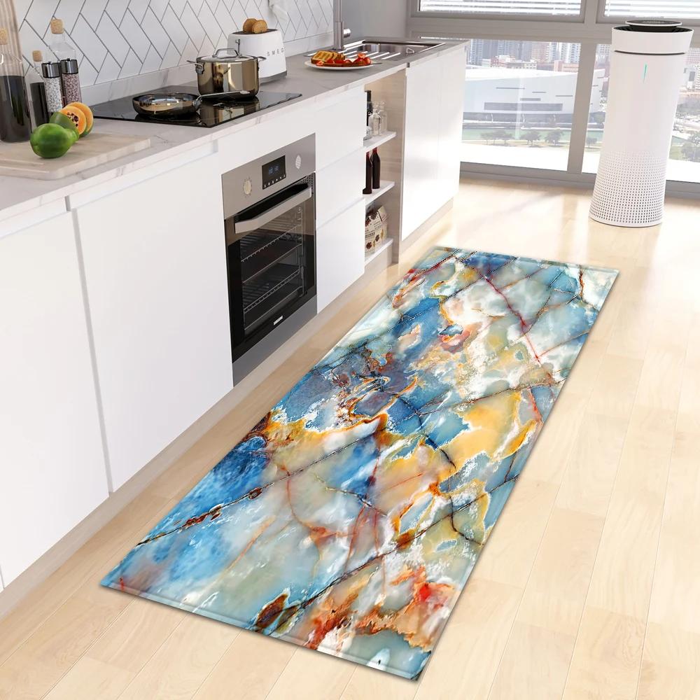 Anti-slip Kitchen Floor Mat with Water Absorbing Feet - Machine Washable, Easy to Clean, Quick Drying Home Decoration