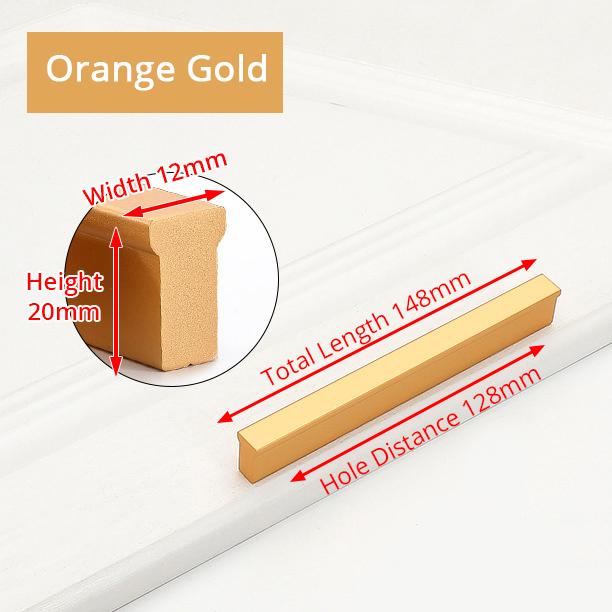 KAK American Style Black Cabinet Handles Gold T Bar Aluminum Alloy Kitchen Cupboard Pulls Drawer Knobs Furniture Handle Hardware