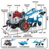 Alloy Retro Agricultural Plowing Machine Hand Held Dragging Model Machine Head Car Model Farmer'S Car