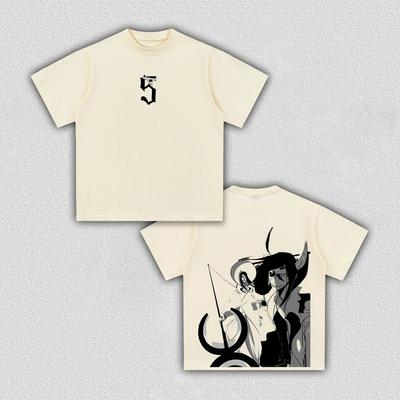 BLEACH Espada '5' Anime Printing T-shirt Men's Clothing Women's 2026 Summer New High Quality Cotton Short-sleeved T Shir