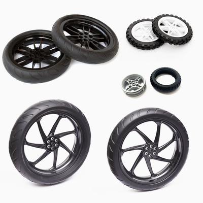 Set Lot Piese Tehnologice Avansate Blocuri de Construcție Piese MOC Roți Motocicletă Cauciuc Butuc Roată Mașină Compatibil Ev3 88516 88517 2902 71720 pentru Jucării Copii