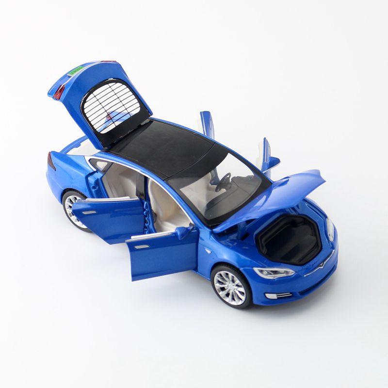 1/32 Tesla MODEL S Legering Auto Model Diecasts & Speelgoedvoertuigen Speelgoedauto's Gratis Verzending Kinderspeelgoed voor Kinderen Geschenken Jongens Speelgoed