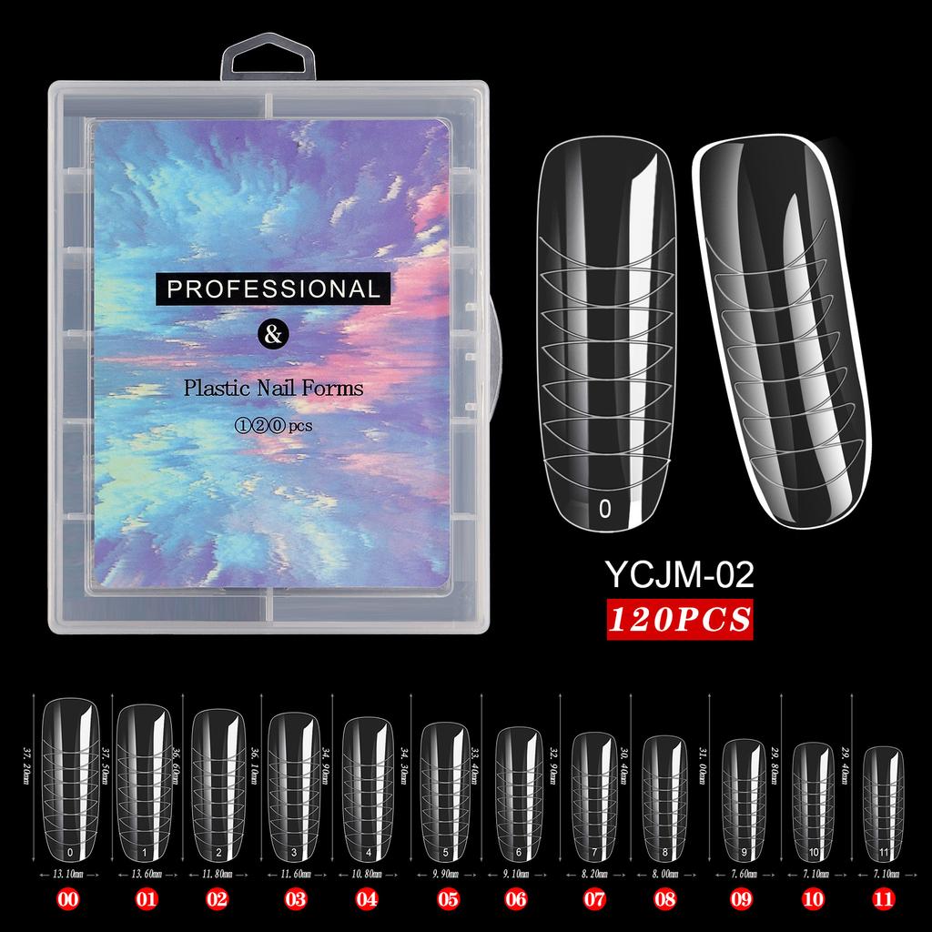 Nail Art Mould Crystal Extension No Paper Holder Fast Phototherapy Extension Nail Tablets 120 Tablets Boxed Factory