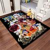 "Anime Pirate Characters Graphic Carpet with Dynamic Battle Scene Design" Suitable for Use As an Anti-slip for Living Room Bedroom Sofas