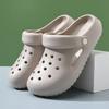 Hole shoes women's summer wear beach shoes lightweight half-pack heel sandals couple bag head drifting cool slippers