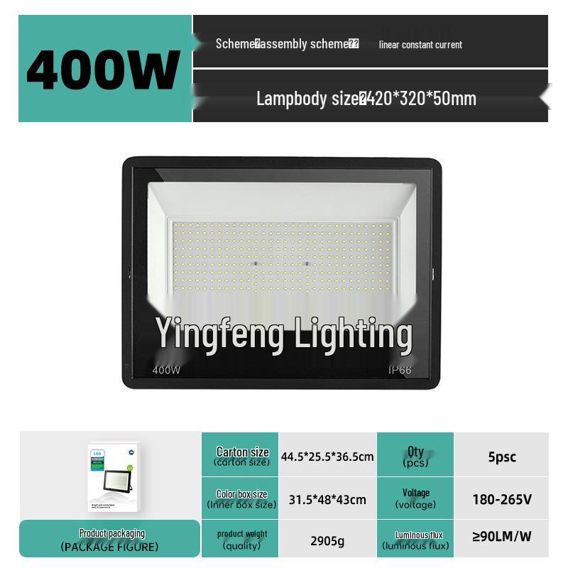 100W Little Apple LED Floodlight - Waterproof Outdoor Light with IP66 Protection