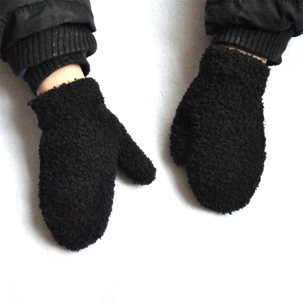 Baby Boys Finger Gloves Children Late Autumn And Early Winter Knitting Simple Style Baby Girls Warm Mittens 0-4 Years Old
