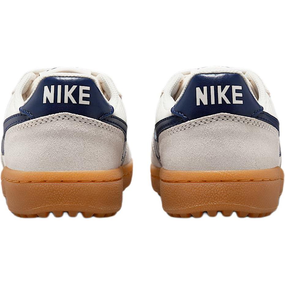 New Nike Anti Slip Wear Resistant Low Top Kids Lifestyle Shoes Beige/Dark Blue Teenagers IF0465-100