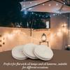 3 Roll Braided Cotton Flat Oil Lamp Cotton Wicks 6.56ft Kerosene Lamp Wick with Stitches Braided For Oil Lamps Candle