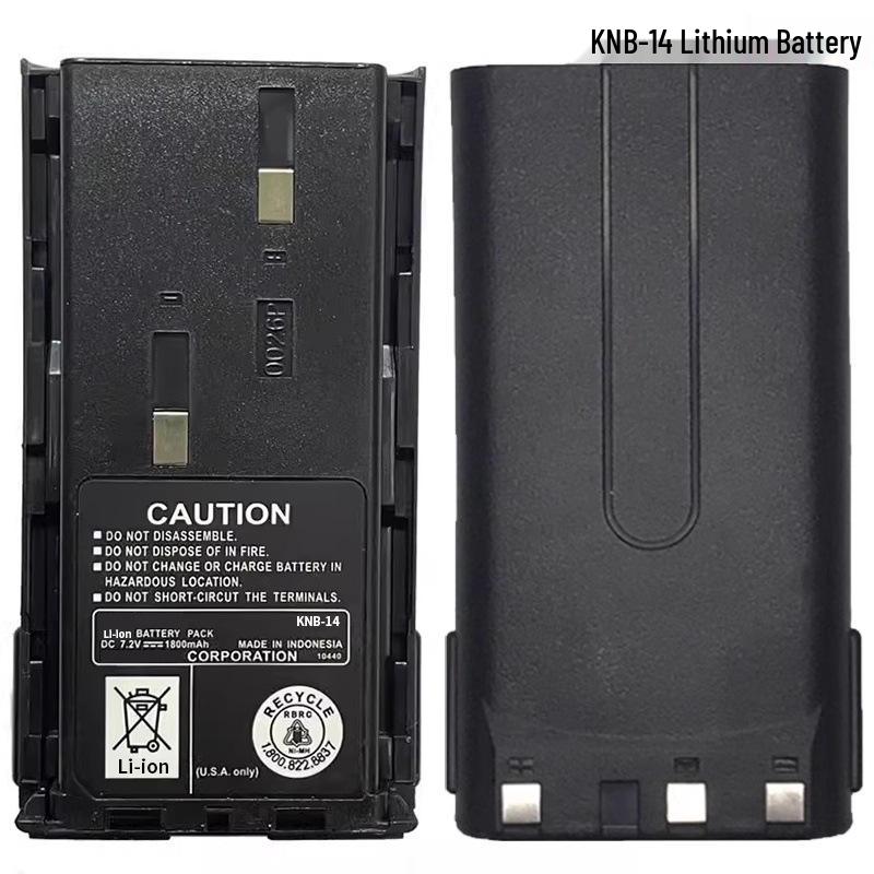 TK-278/370/278G/378G/TK-3107 KNB-14 Walkie-Talkie 1800mAh Lithium Battery