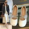Fashion 2025 Soft Butterfly Round Toe Ladies Singles Shoes New Shallow Footwear Fashion Mary Jane Flat Comfortable Casual Women's Shoes