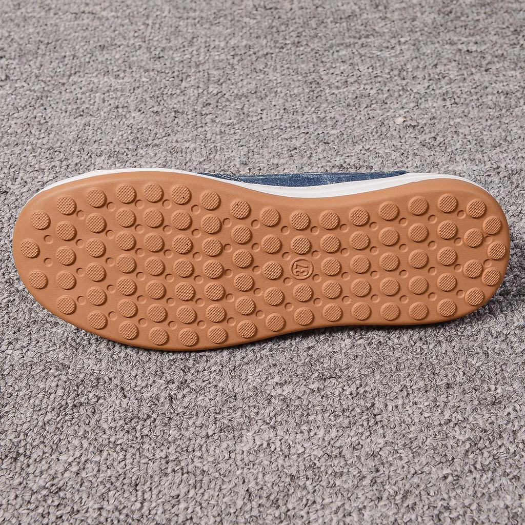 2024 Autumn/Winter Women's Plus Size Casual Round Toe Wedge Slip-on Shoes