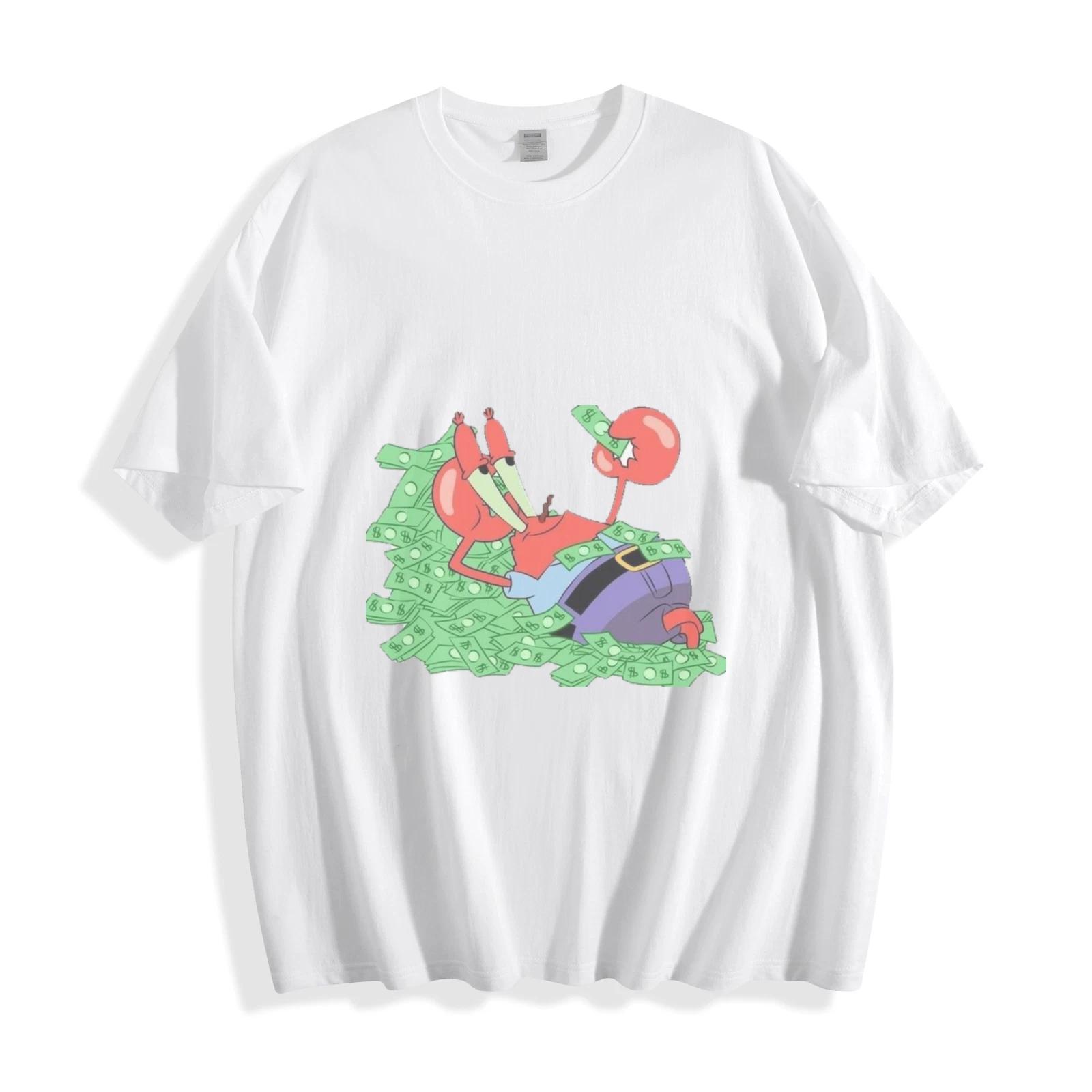 Mr. Krabs Money Pile T-Shirt - Classic Cartoon Greed Vibes Unisex Tee XL