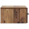 Wall Mounted Nightstand Reclaimed Wood 33 x 34.5 x 20 cm