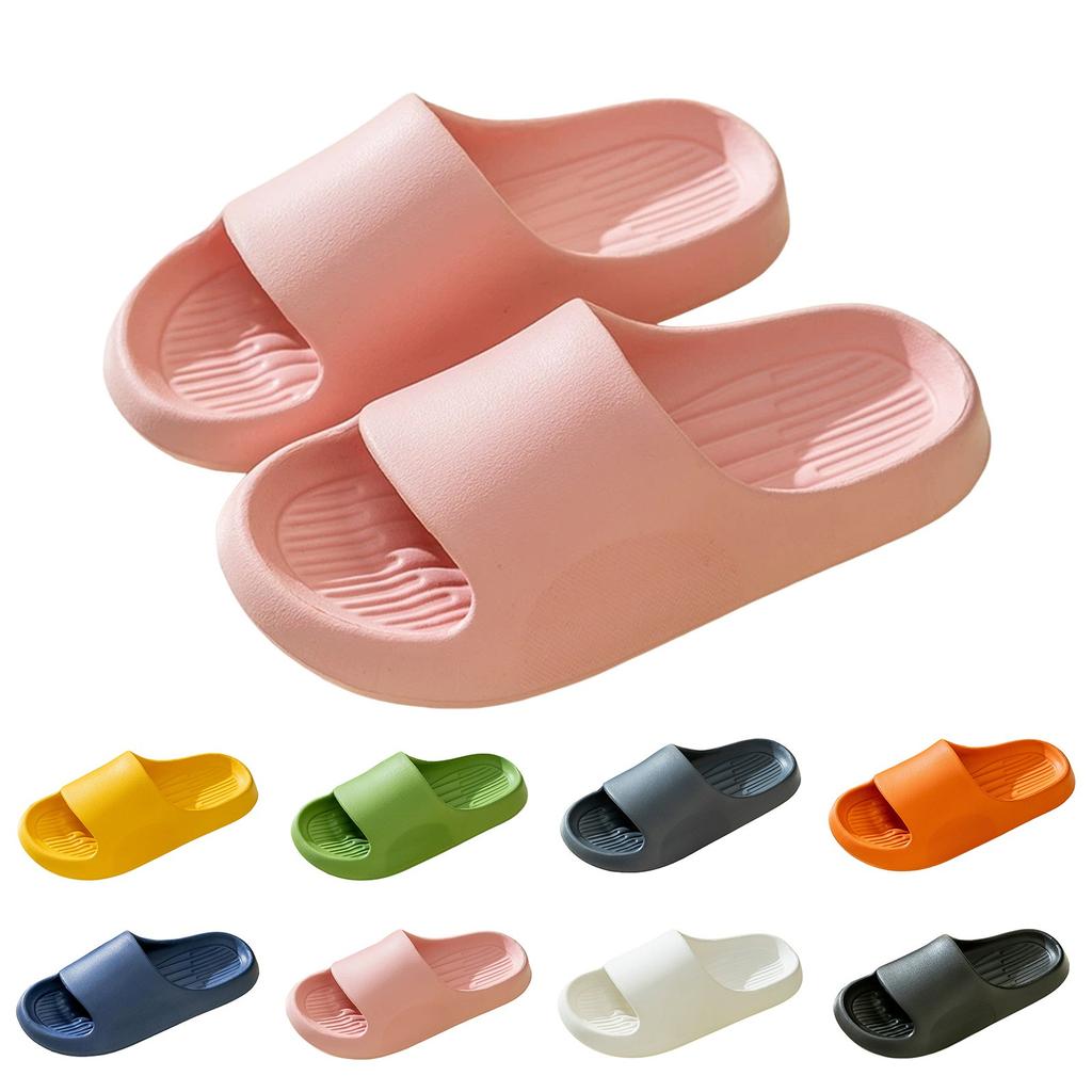 Flat Soled Open Toed Breathable Slippers Soft Soled House Slippers For Women Memory Foam Summer Soft Cushion Slippers Women