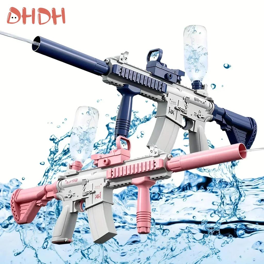 New Water Gun Electric Pistol Shooting Toy Full Automatic Summer Beach Outdoor Fun Toy For Children Boys Girls Adults Gift
