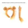 Adults Kids Plush Cartoon Animal Ear Headband Tail Lions Costume Birthday Party Christmas Halloween Cosplay Costumes