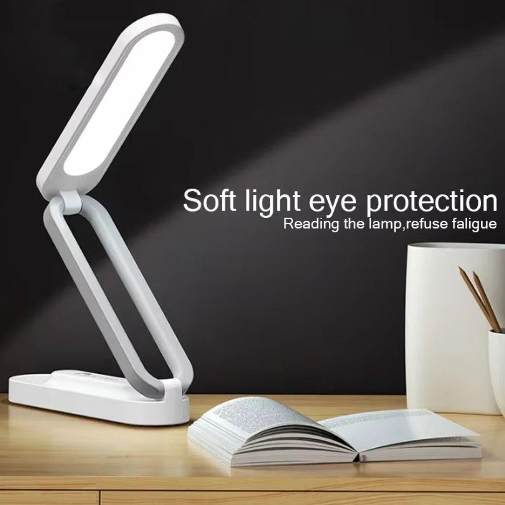 Foldable LED Desk Lamp 3 Brightness Dimmable Reading Lamp Portable Eye Protection Light