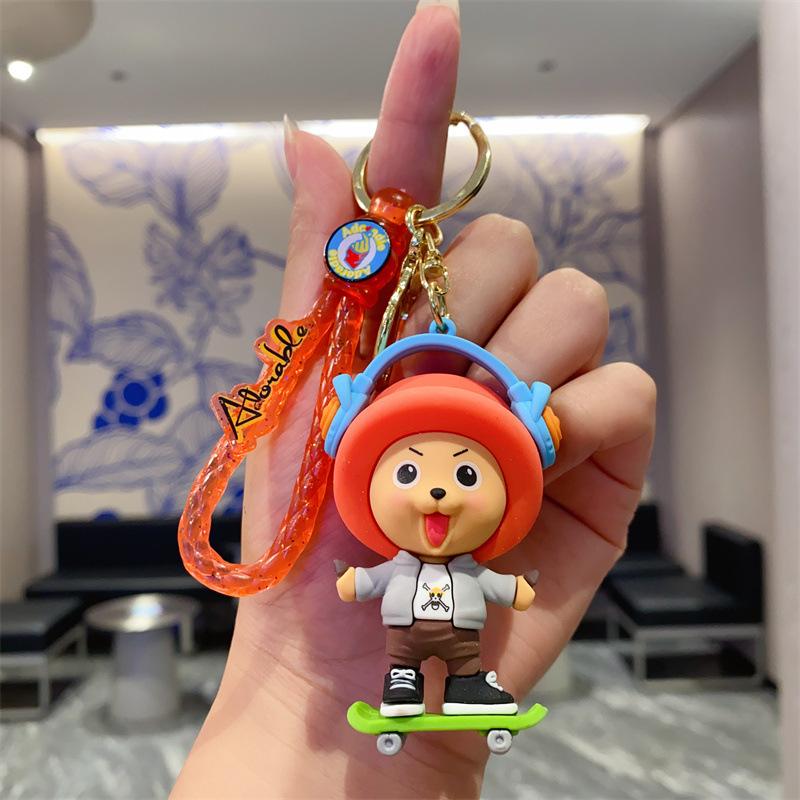Creative Animation Cartoon Keychain Cute Choba Three-dimensional Doll Bag Jewelry Children's Toys Exquisite Small Gifts