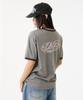 UNKNOWN PLANET [Unp] Pigment-Dyed Graphic Ringer T-Shirt Gray